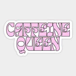 caffeine queen college girl pink aesthetic Sticker